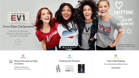 Walmart 'Introducing EV1' Carousel Ad